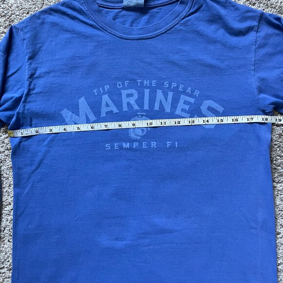- Comfort Colors - Blue Marines Long-Sleeve Shirt - Picture 2 of 5